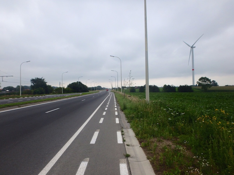 European electric bike tour bike lane