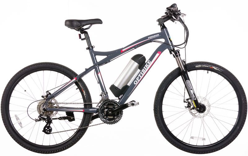 The Optibike Pioneer Allroad mid drive electric bike.