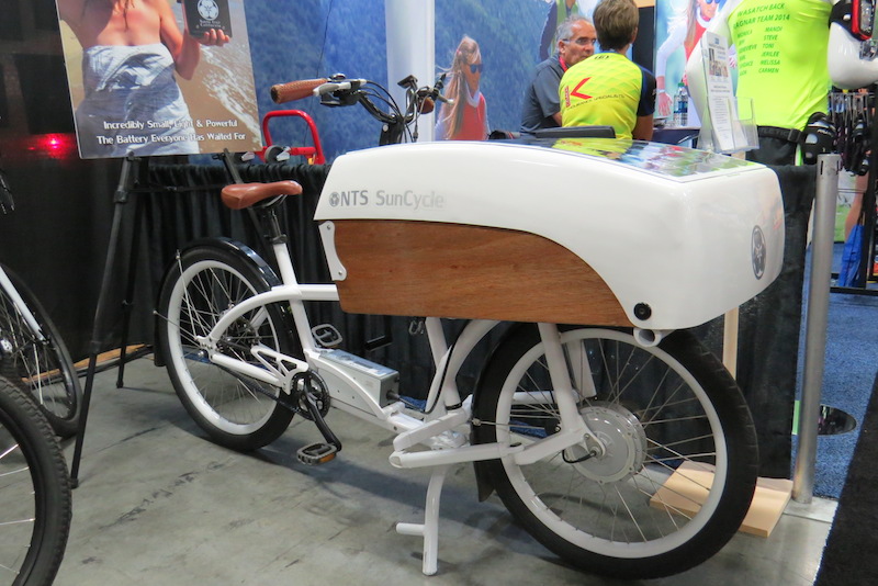 nts suncycle solar electric cargo bike