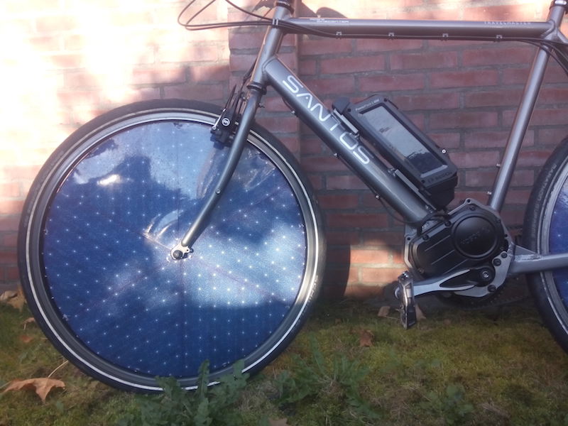 dutch solar electric bike front