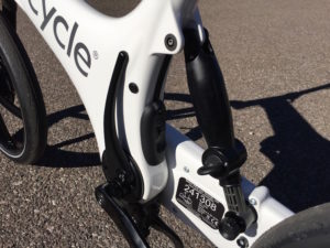 Gocycle rear suspension