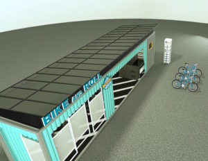 Solar electric bike charging station