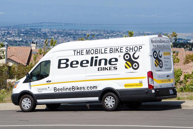 beeline mobile bike shop van