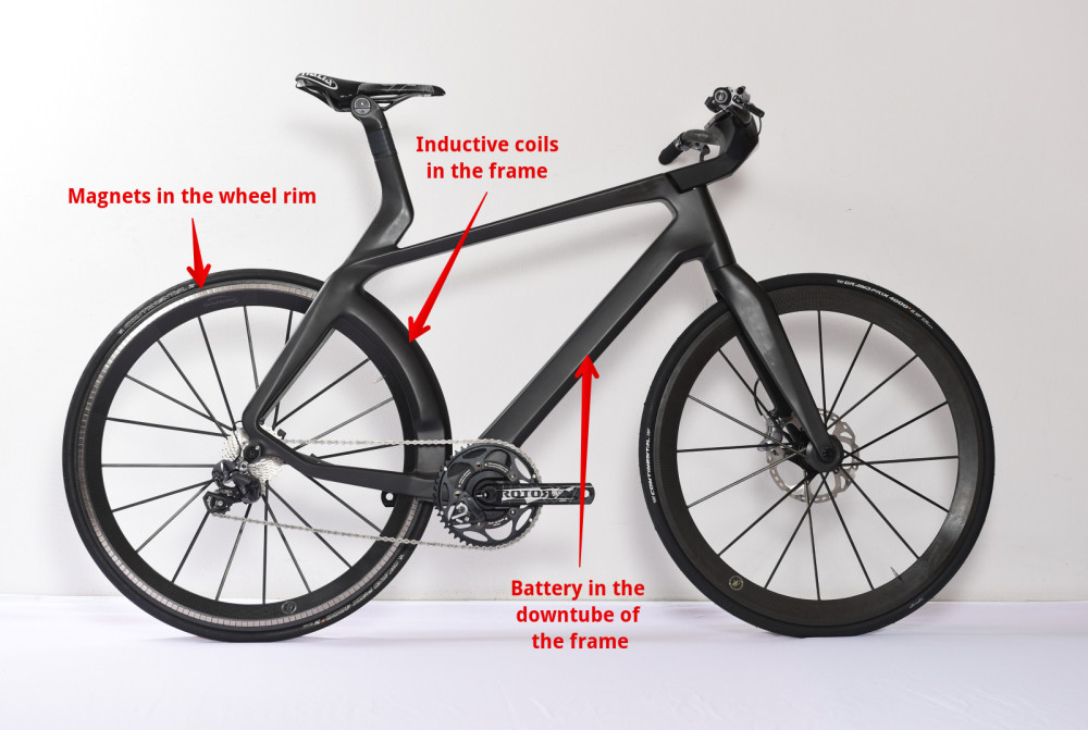 Lightweight Velocite Maglev Hidden Motor Electric Bike