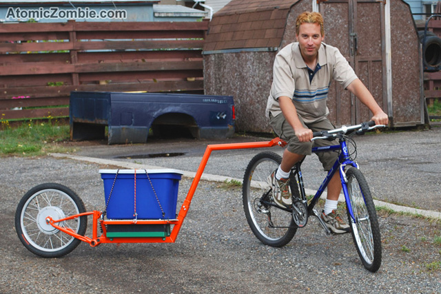 Diy electric cheap bicycle pusher trailer