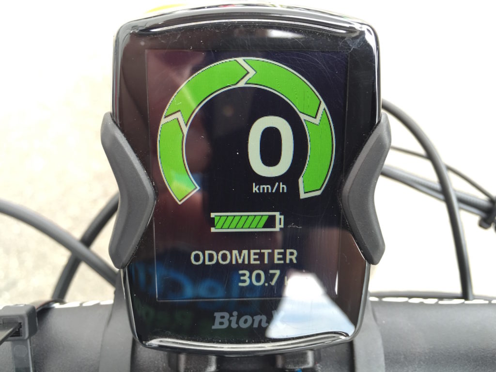 Ohm sport electric bike color display