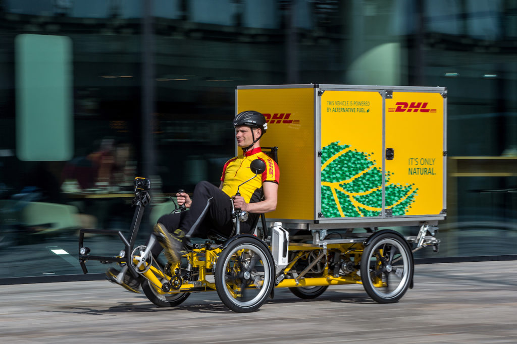 dhl delivery bike