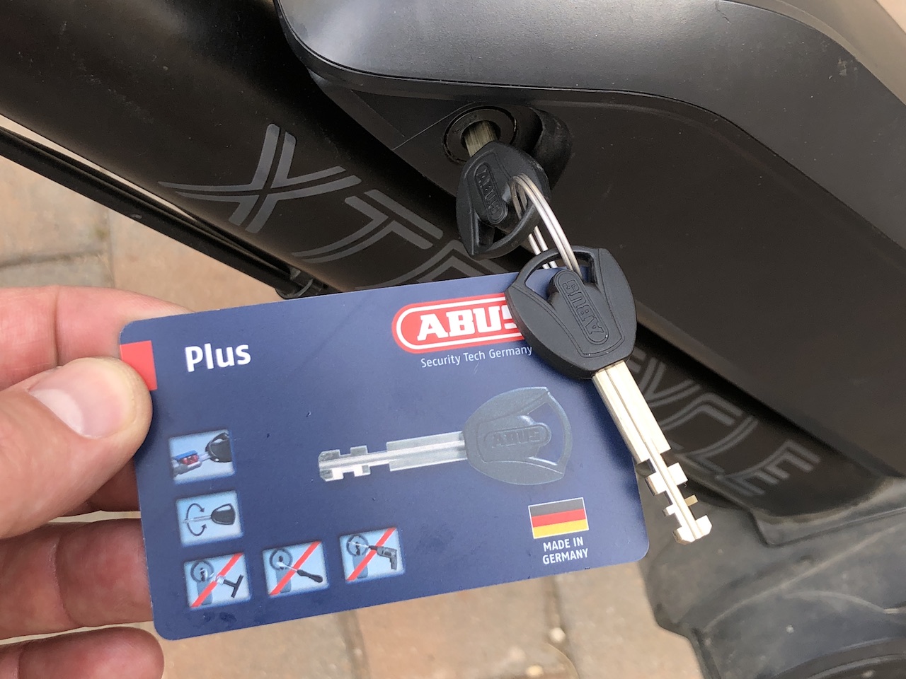 abus bosch battery lock