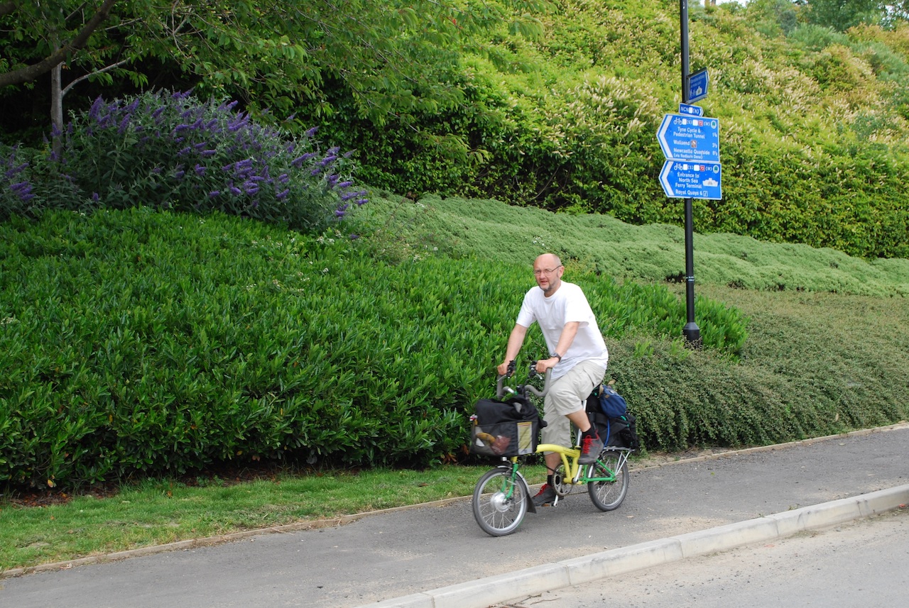 arriving by bike