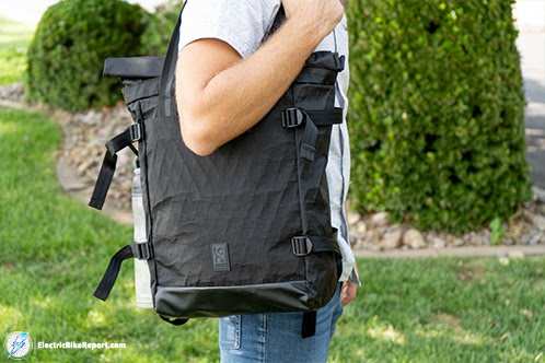 Chrome_BLCKCHRM_Backpack_Over_Shoulder