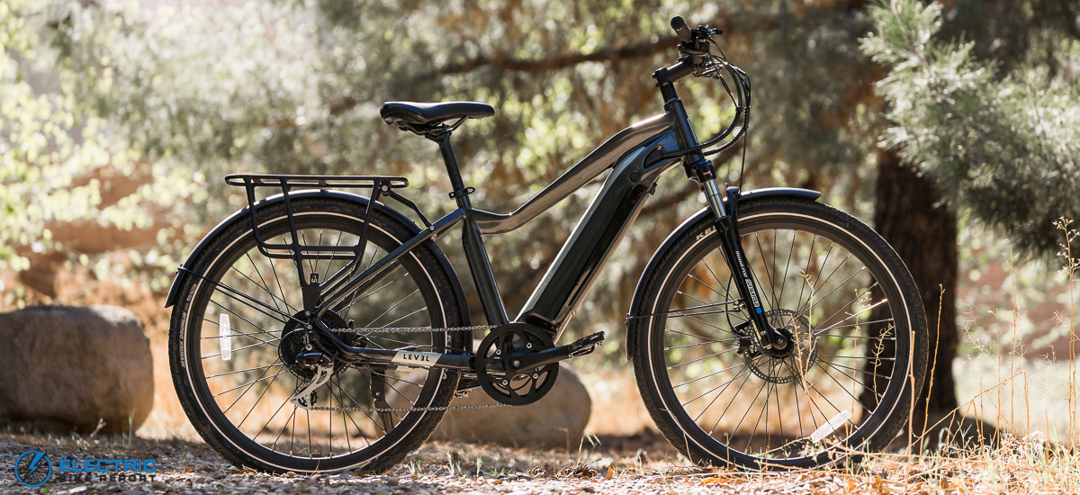 aventon 2021 level electric commuter bike stone grey small