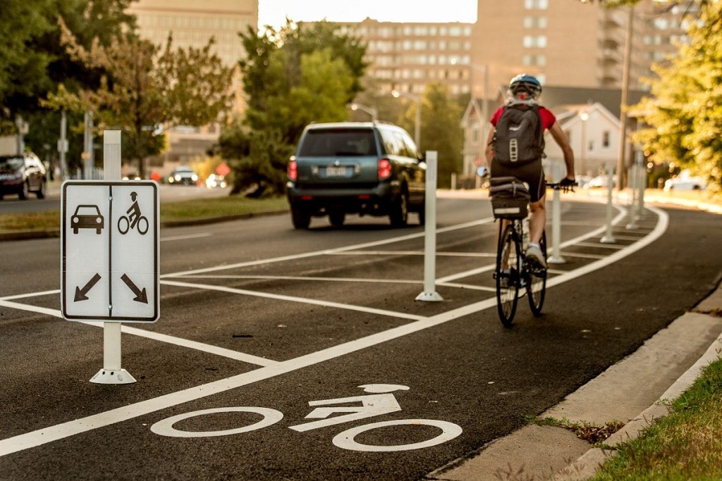 Bike lane Arlington