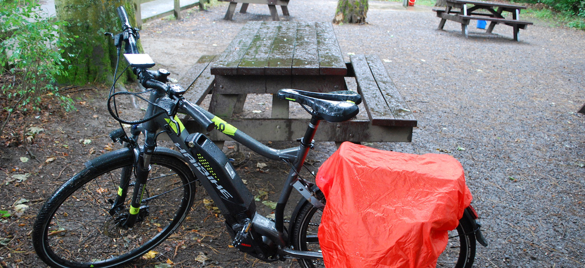 transporting e bikes in the rain