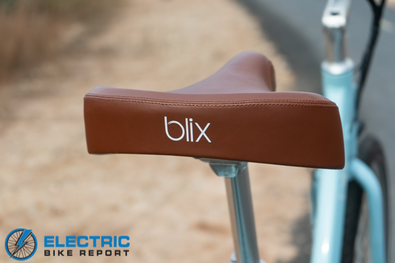 Blix Sol Eclipse Electric Cruiser Bike Review Padded Cruiser Saddle