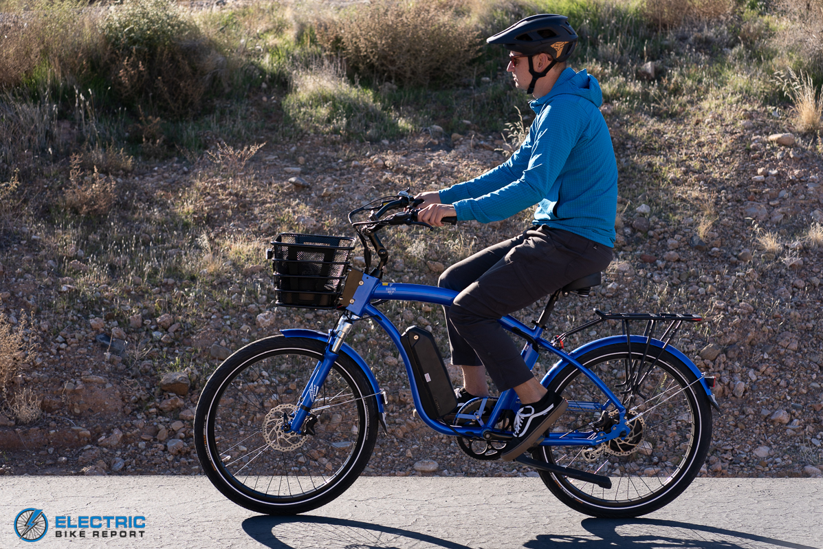 Electric Bike Company Model X - comfortable riding position