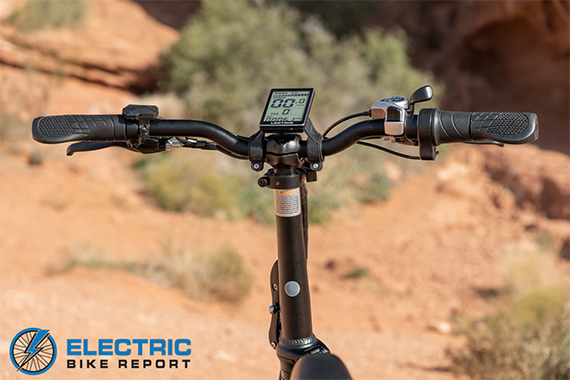 Lectric XP 2.0 Electric Folding Bike Review Wide Handle Bars