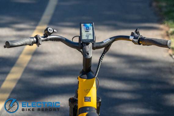 Velotric Discover 1 Electric Step Thru Bike Swept Handlebars