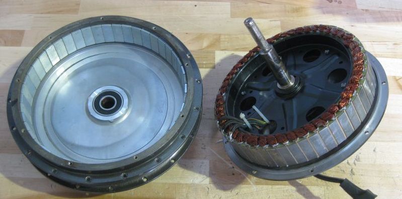 Gearless hub motor