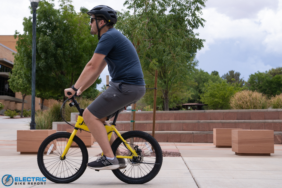 JackRabbit Micro E-Bike - riding around on throttle power