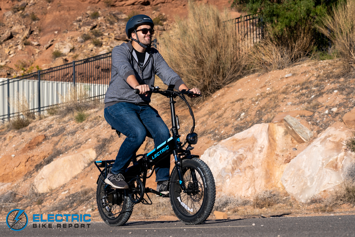 Lectric XP 3.0 E-Bike Review 2022 - capable riding on paths thanks to the commuter package bundle