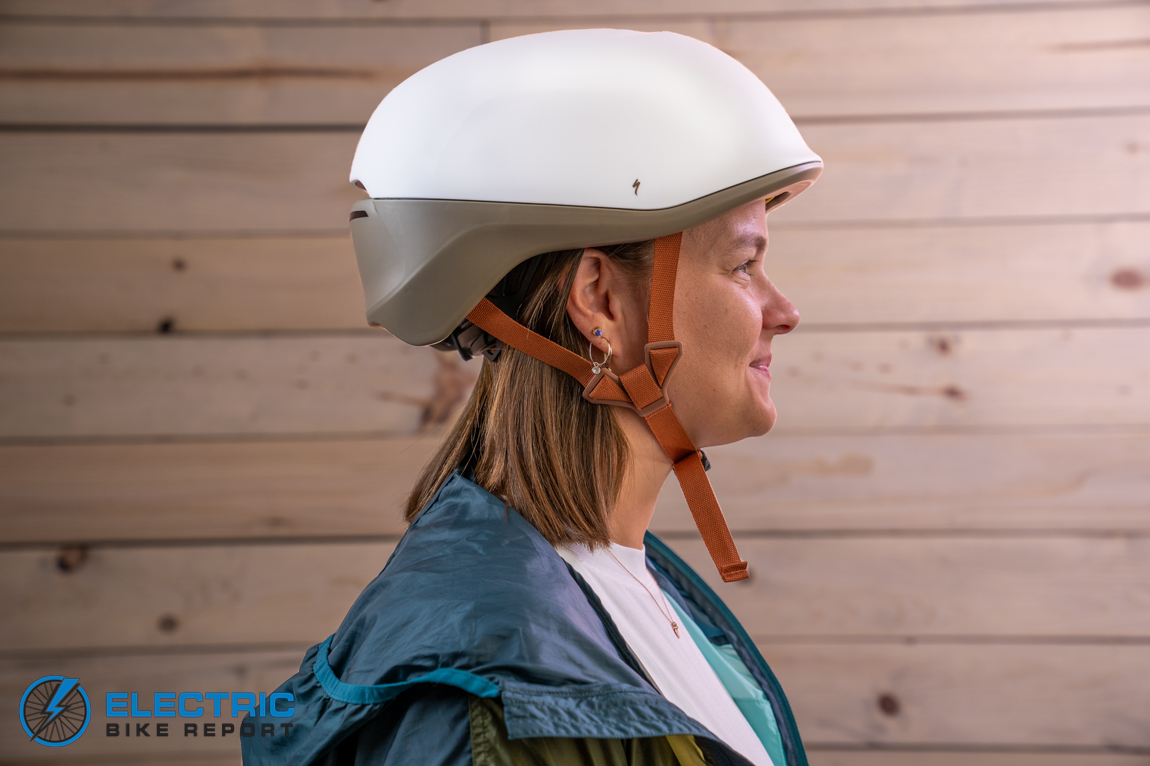 Specialized Tone Helmet Review  2022 - woman wearing the helmet