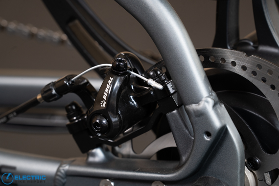 Pedego Avenue Review 2022 - bengal mechanical disc brakes with 180mm rotors