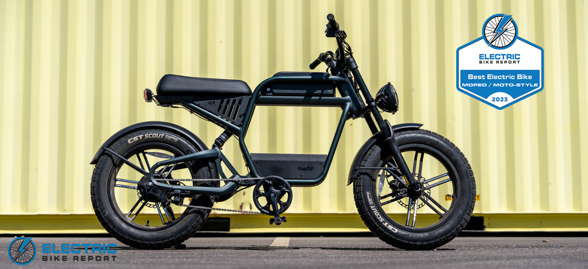 The world's first pedal-controlled electric motorcycle! 