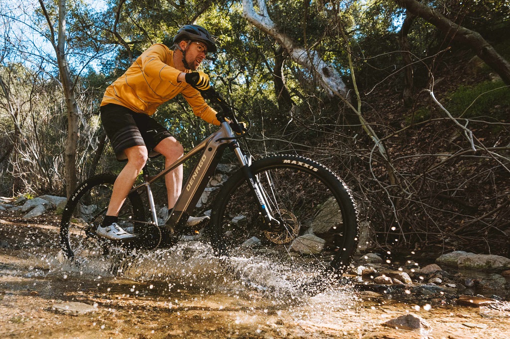 Denago eXC1 eMTB at the Marshall Canyon Trail La Verne CA