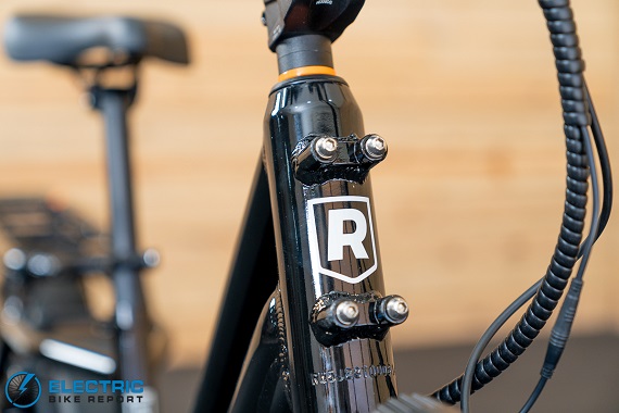 Rad Power Bikes RadWagon 5 headtube logo