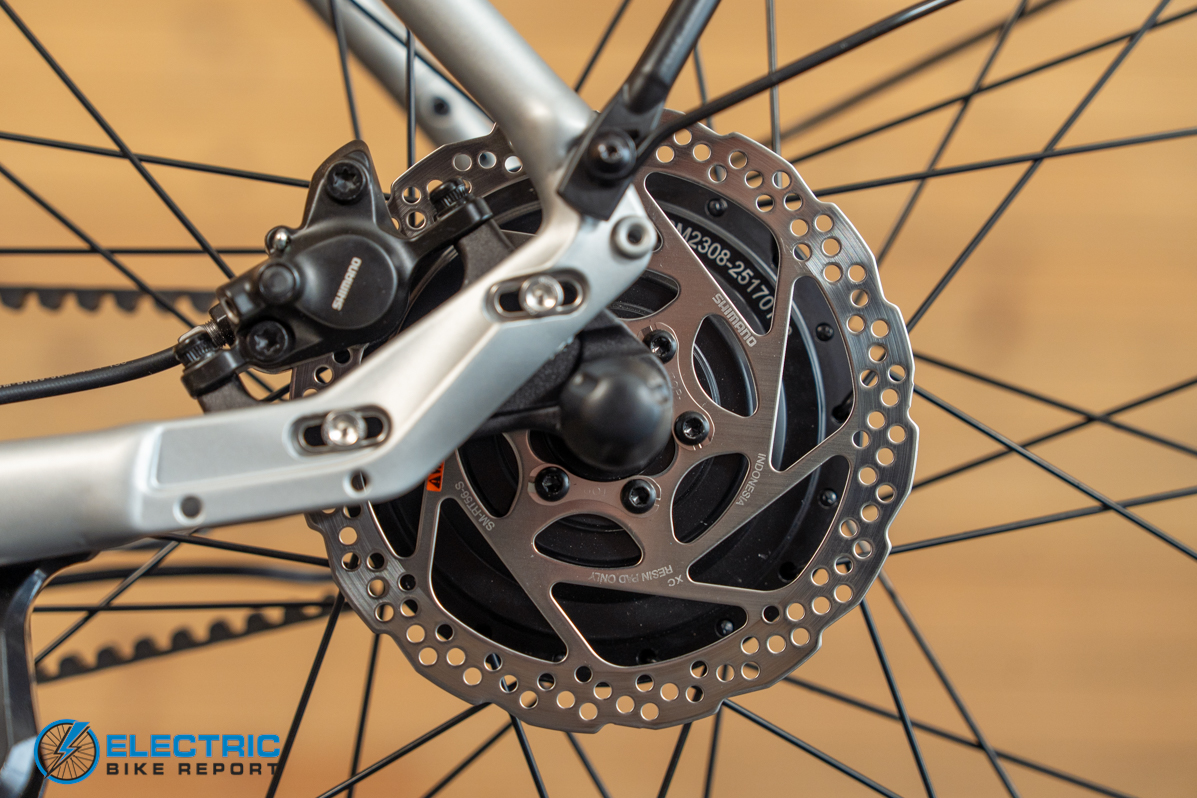 Cikada Urban Cruise rear brake caliper close-up detail