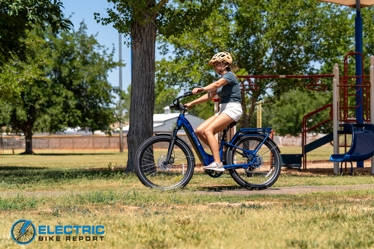 Euphree City Robin 3 electric bike detail shot highlighting design and components