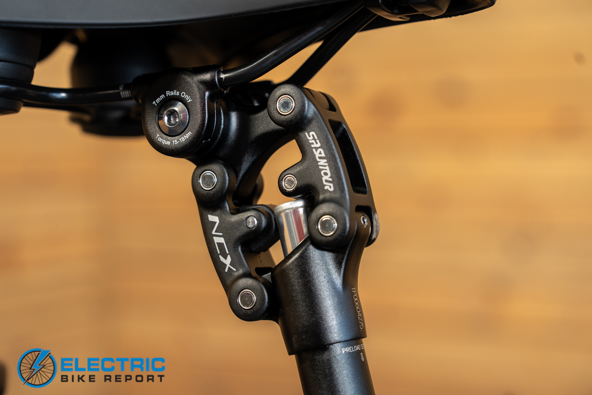 Euphree Stellar Falcon 2 saddle suspension system close-up detail