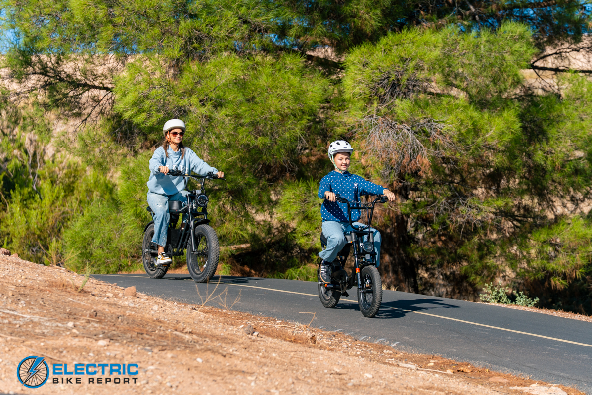 GoTrax Ranger 16 electric bike action shot