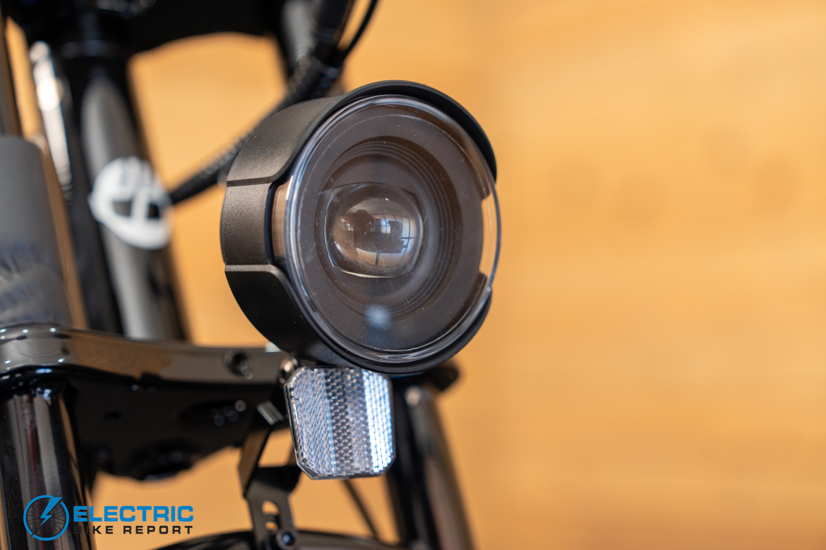 GoTrax Ranger 16 electric bike headlight close-up detail
