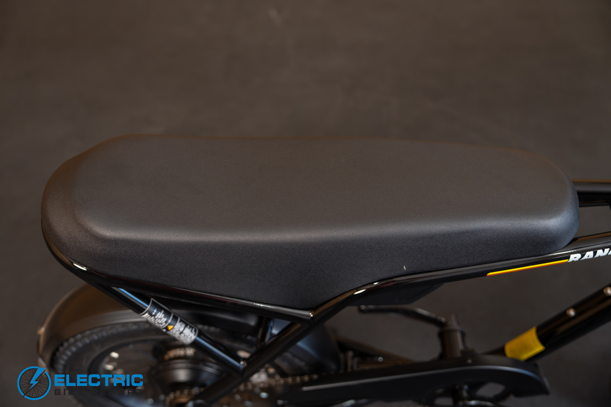GoTrax Ranger 16 electric bike saddle and seat detail view