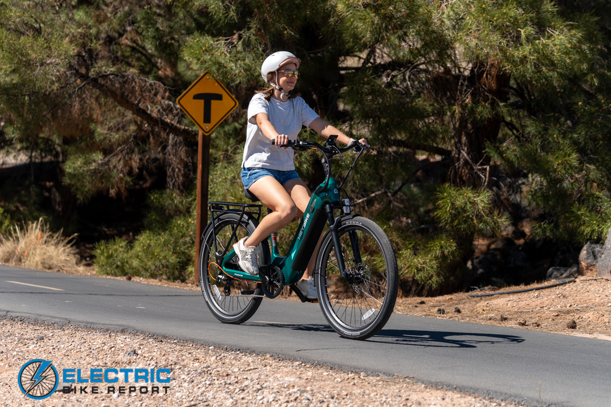 Heybike Omega Series Hybrid (Green) action-1