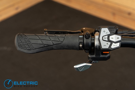 Heybike Omega Series Hybrid Leftside Handlebar Backside