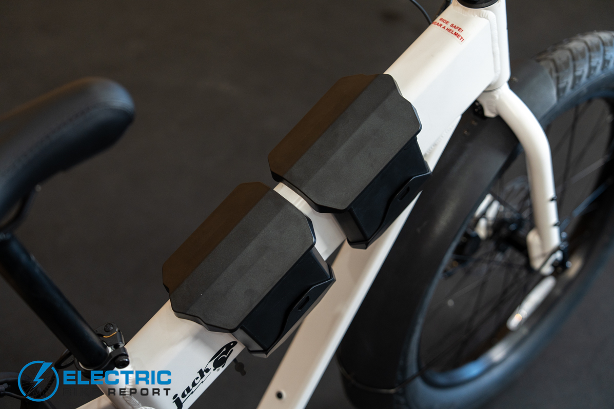 JackRabbit MG Cargo electric bike battery detail view