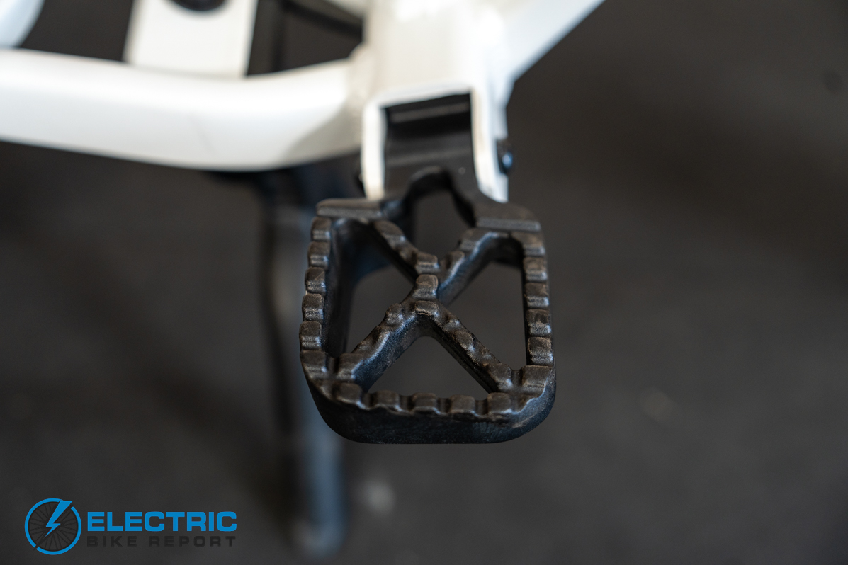 JackRabbit MG Cargo electric bike pedal close-up detail shot