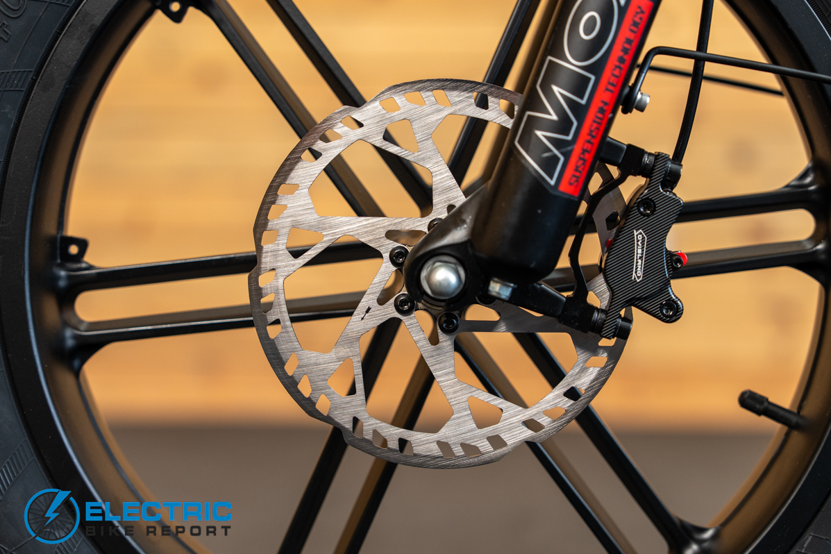 Kingbull Literider 2.0 front brake caliper close-up detail