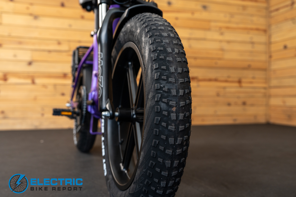 Kingbull Literider 2.0 electric bike tire tread pattern close up