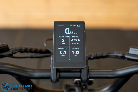 Lectric XP Trike2 display