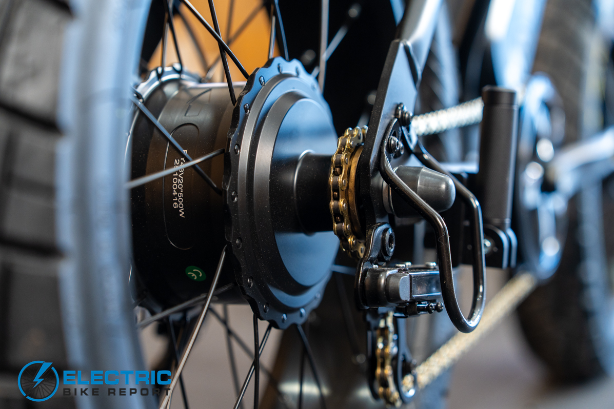 Macfox X7 electric bike rear cassette and drivetrain components close-up