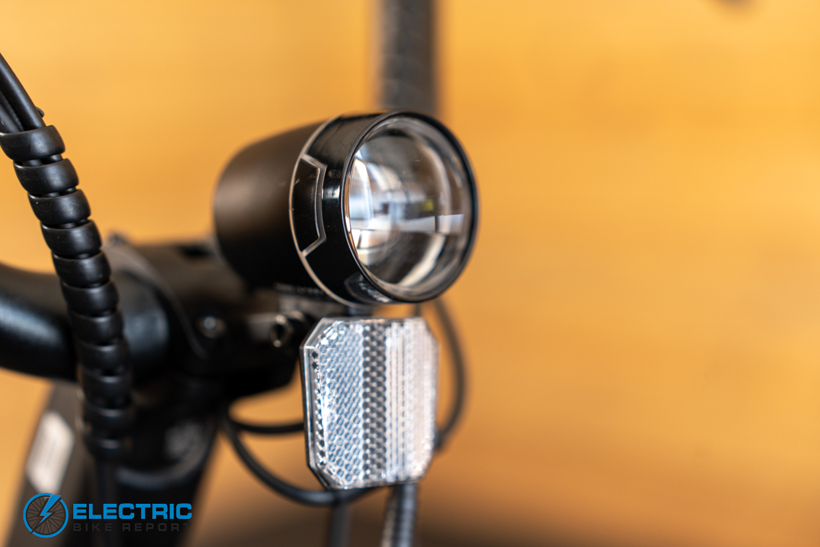 Magnum Pathfinder 2.0 electric bike headlight close-up detail shot