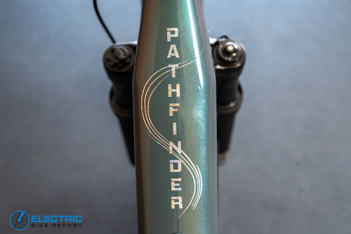 Magnum Pathfinder 2.0 electric bike brand logo detail