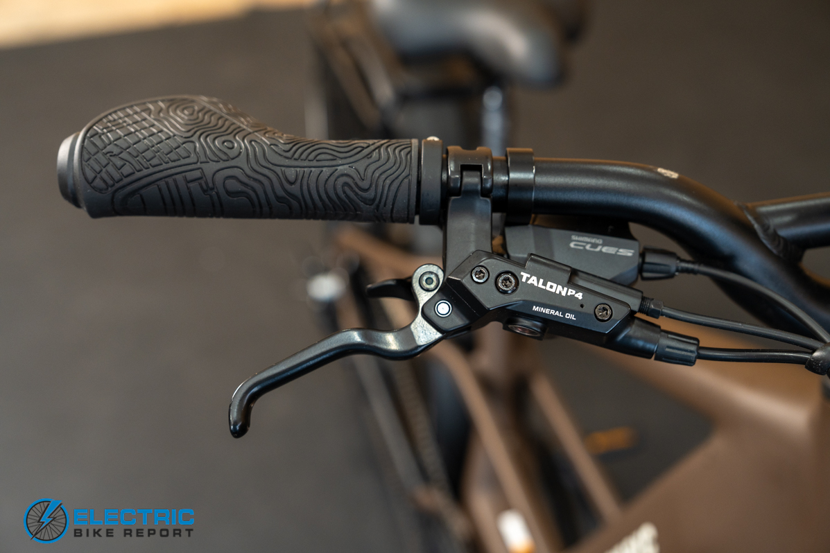 Monarc Marker HS electric bike brake lever and hydraulic brake system close-up