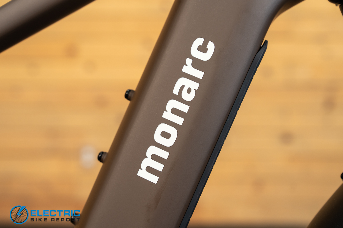 Monarc Marker HS full review logo electric bike branding image