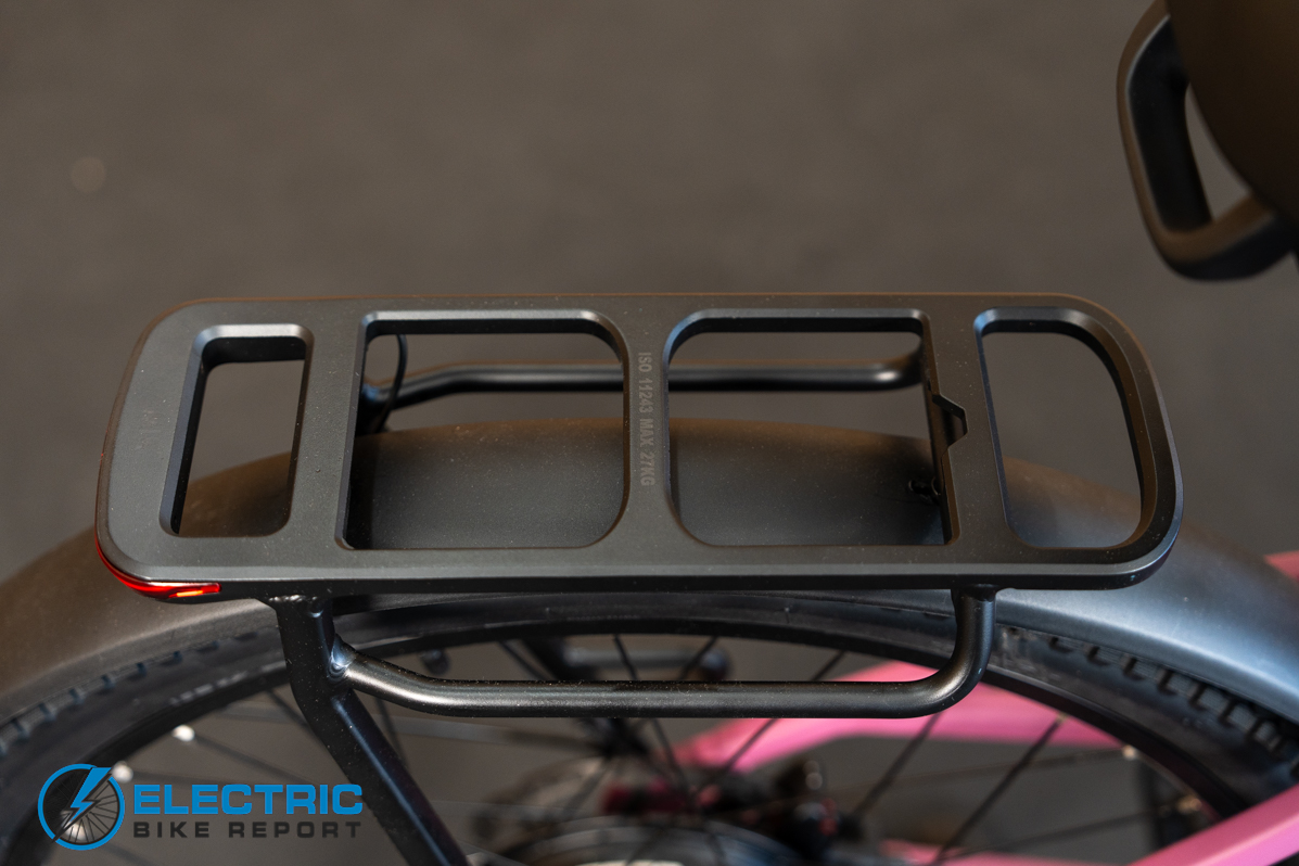 Monarc Tracer ST rear rack detail on electric bike review image 8