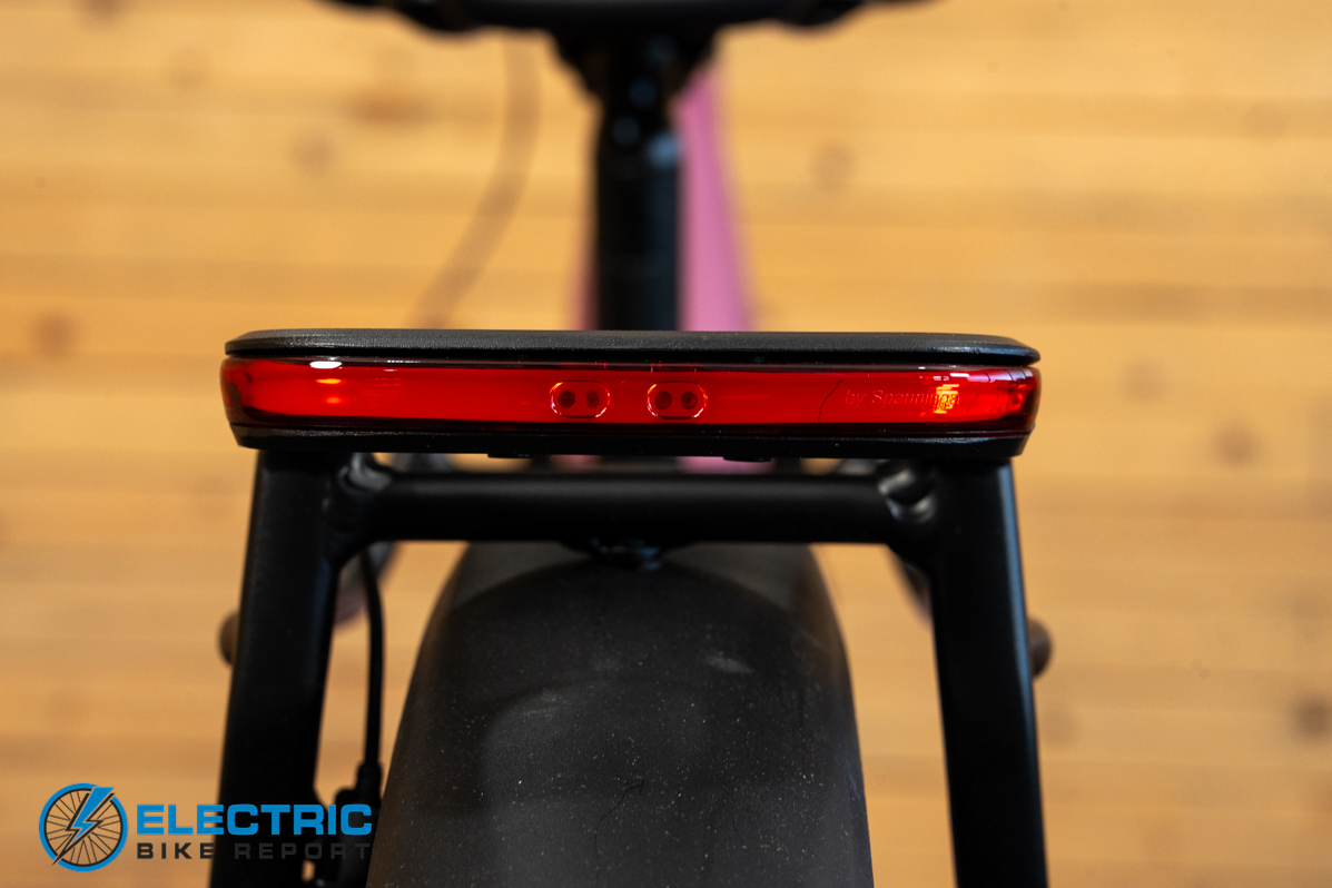 Monarc Tracer ST electric bike taillight detail view