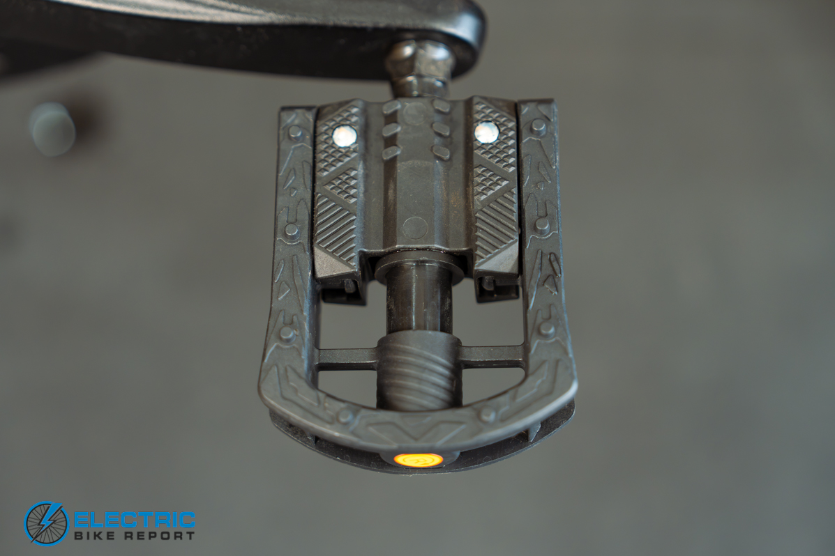 Pedego Latch 2 electric bike pedal close-up detail
